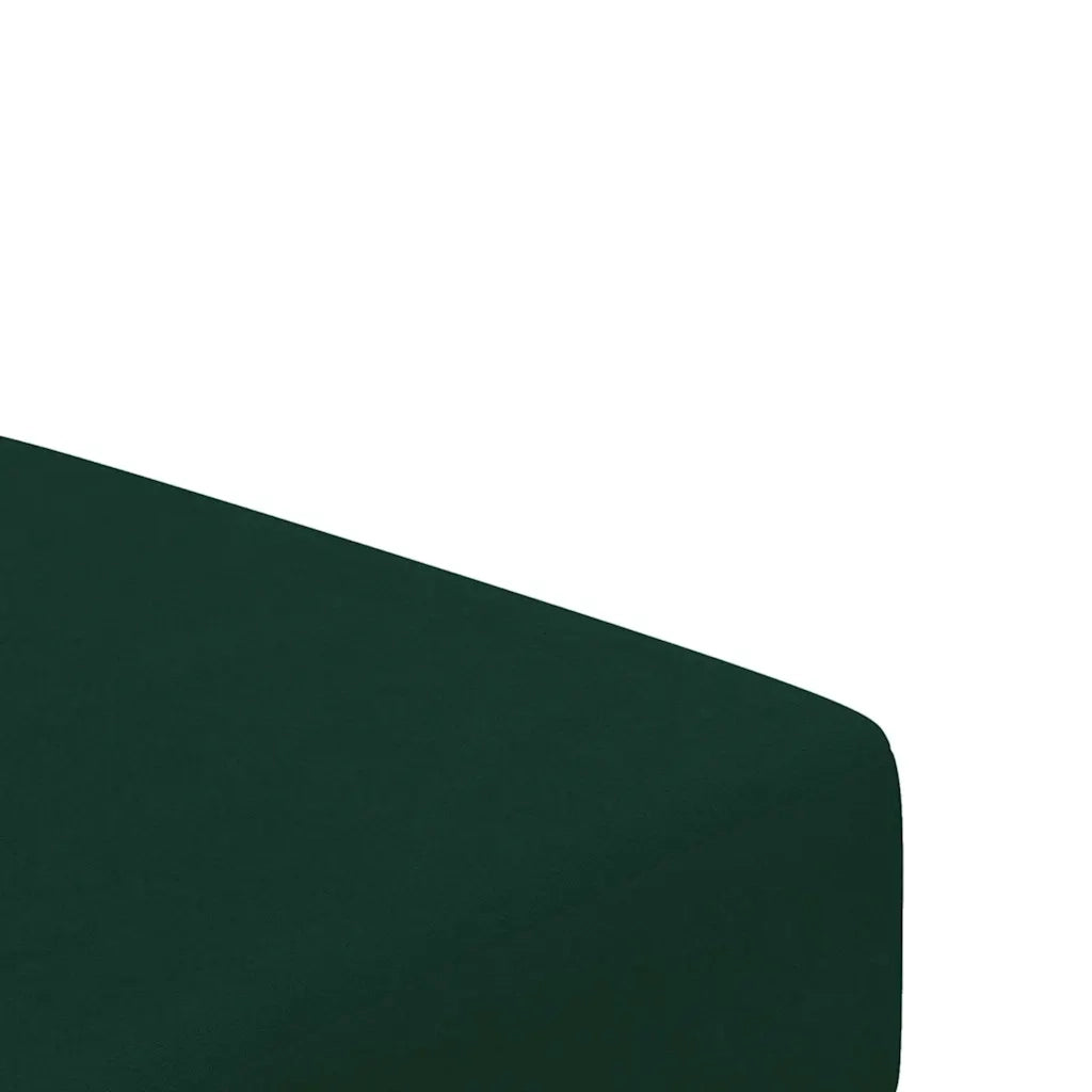 Divano Letto a 2 Posti con Poggiapiedi-Sofa Letto 2 Posti-Daybed Verde Scuro in Velluto 862310