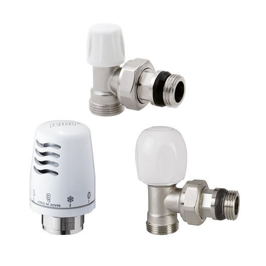 Kit Termostatico 3/8" ICMA Raccordo 1/2" Per Radiatore