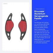 Stabilizzatore della ruota - Sostituzione del volante - Pallette di cambio - Alluminio - Accessori di interni dell'auto - Progetto di lusso - Installazione facile - Cambio a leva paddle