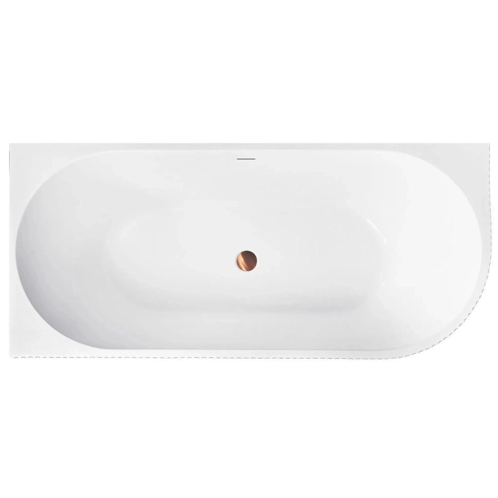 Vasca Bagno Wenus Sinistra 170cm Copritappo oro spazzolato