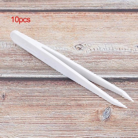 Set di 10 pinze per isolamento con alta precisione in plastica multifunzionale per la riparazione di orologi.