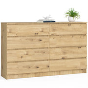 Cassettiera AKORD K160 Quercia Artisan 160 cm 8 cassetti 160x40x99 cm