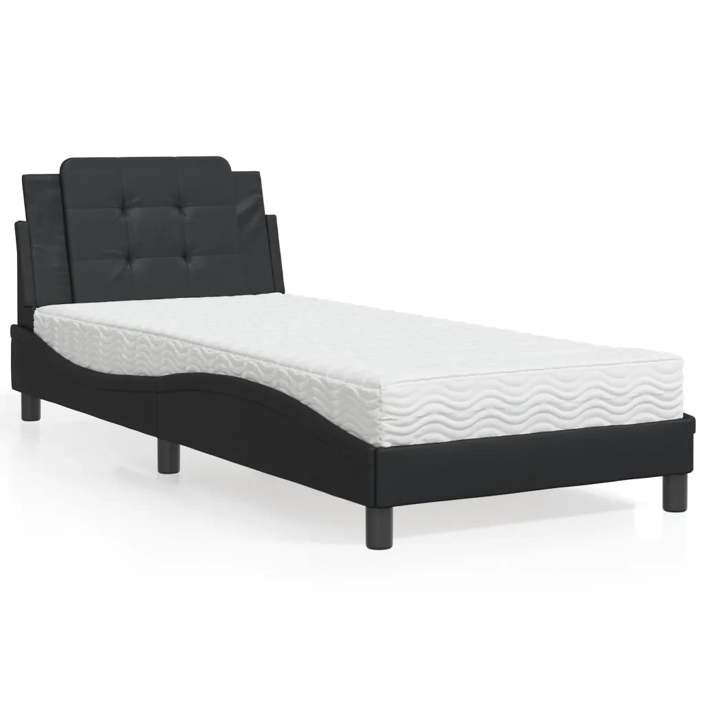 Giroletto senza Materasso Zadar Nero 90x200 cm in Similpelle 3208838