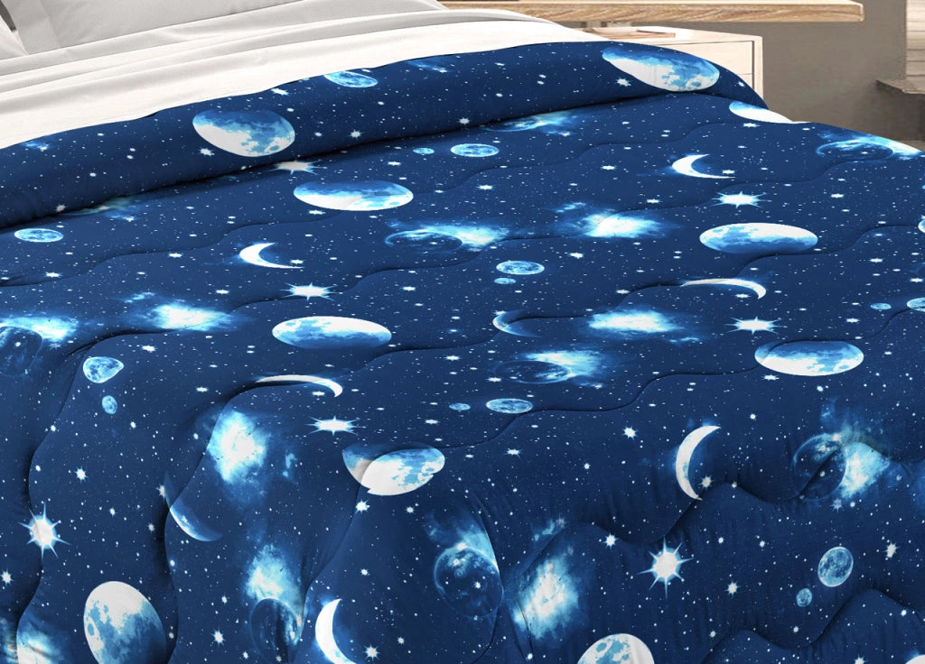 Trapunta Piumone Letto Invernale Imbottita 300gr Microfibra Scaldanotti Stellato - Piazza E Mezza - Stellato
