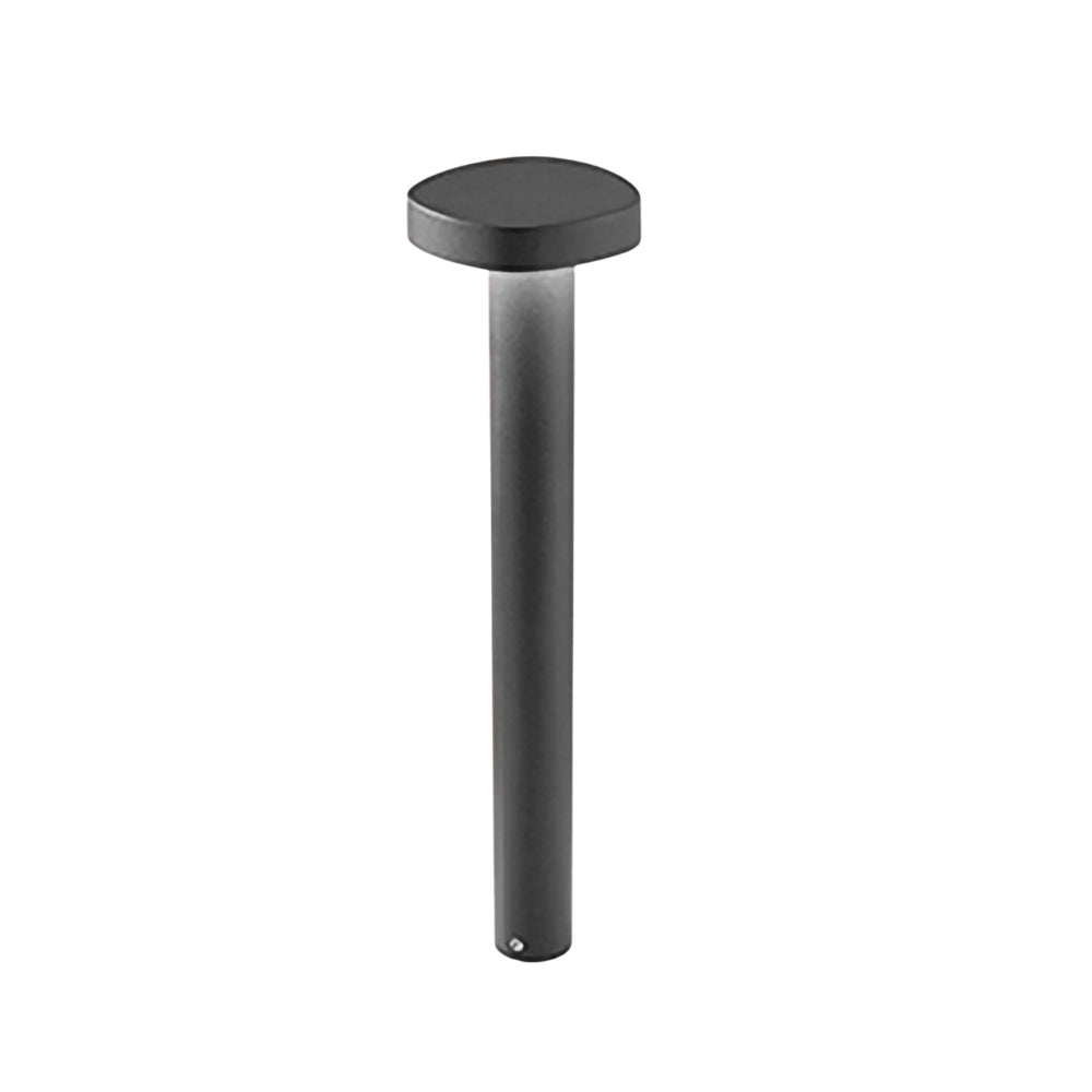 Zafferano Ciottolo - Paletto Led da esterno IP54 7W 3000K design moderno in alluminio per giardini e vialetti - 50 cm Grigio Scuro