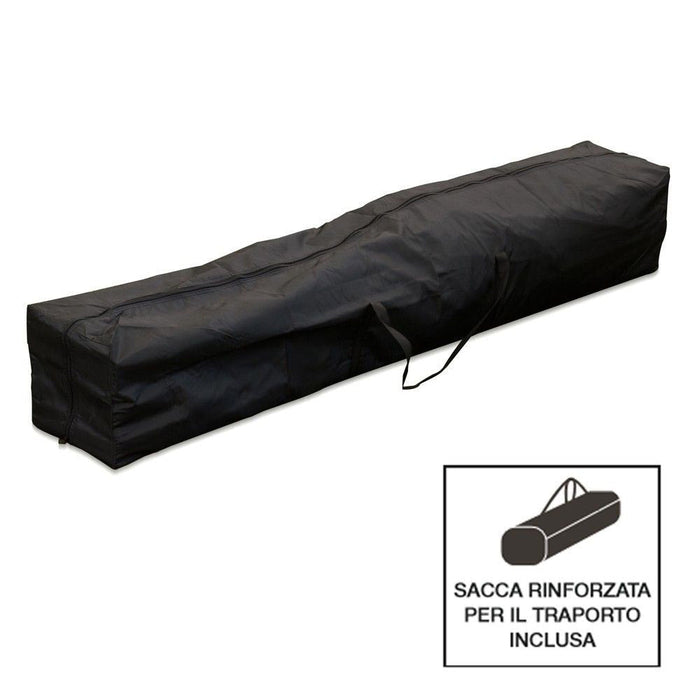 Gazebo Richiudibile Pieghevole 3x3m in Acciaio e PVC Impermeabile Verde