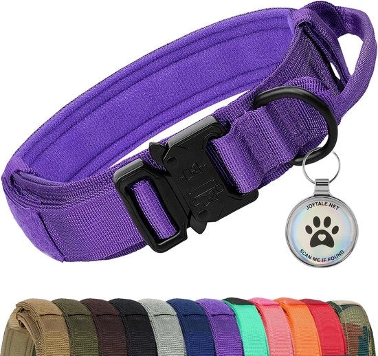 Cinturino Tattico per Cani di Taglia Media con Maniglia e Etichetta QR
