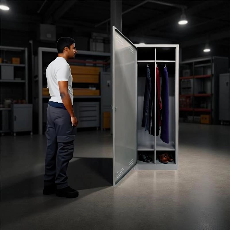ARMADIO SPOGLIATOIO IN METALLO CON 1 ANTA 60 X 40 X H167 CM