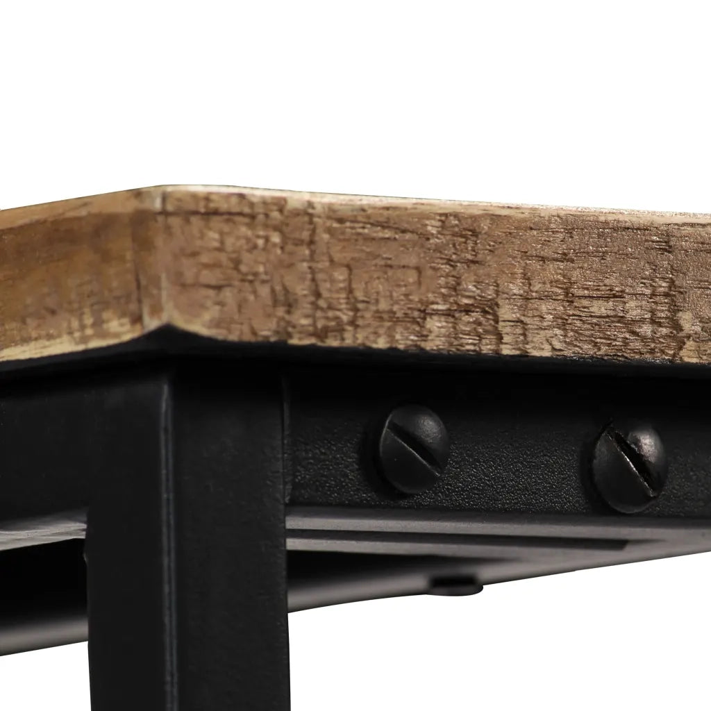 Tavolo Consolle in Legno di Teak Rigenerato 90x30x76 cm cod mxl 12328