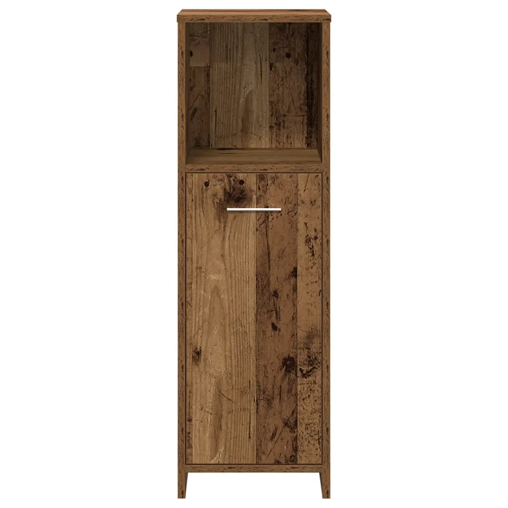 Set Mobili da Bagno | Armadio da bagno 3 pz Legno Antico in Legno Multistrato