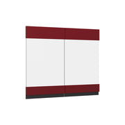 Vicco Frontale cucina Rosso 79.2 x 59 cm frontale del mobile per pensile con vetro