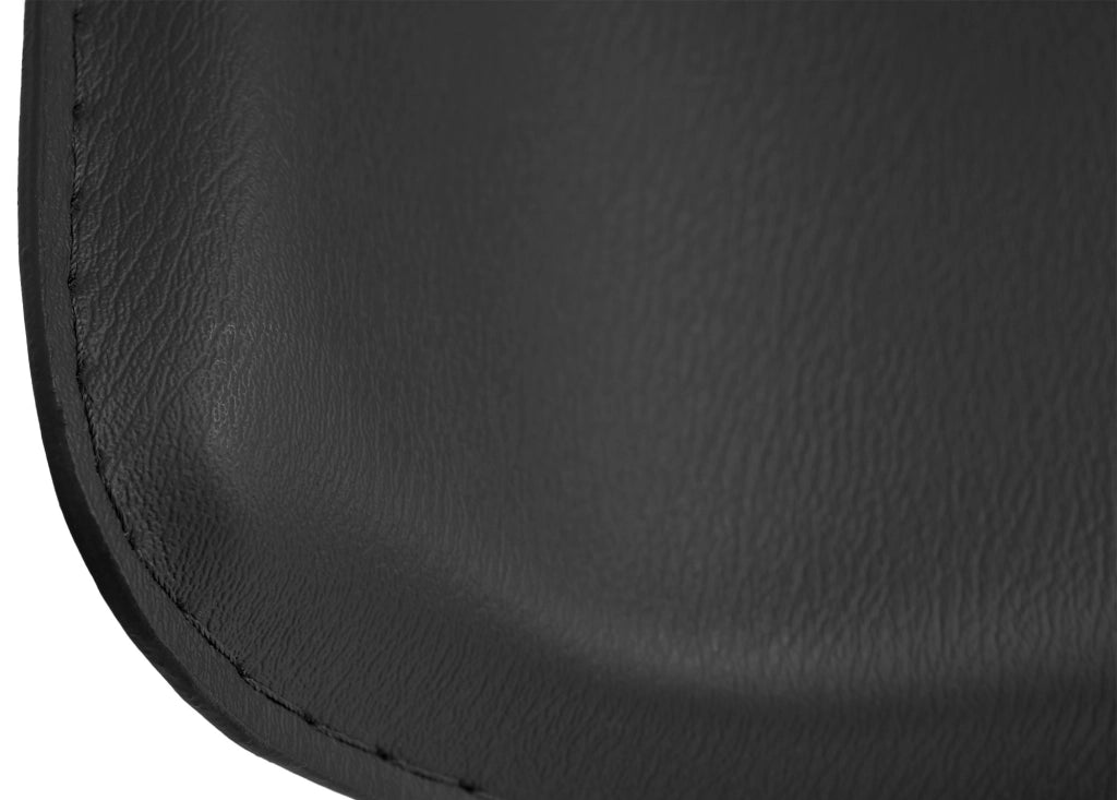 Sgabello bar Dyn in similpelle nero