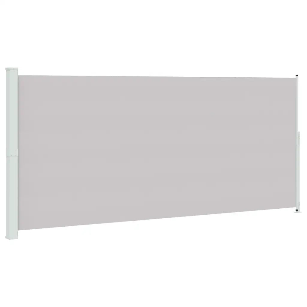 Tenda Laterale Retrattile per Patio 220x514 cm Grigia 313431