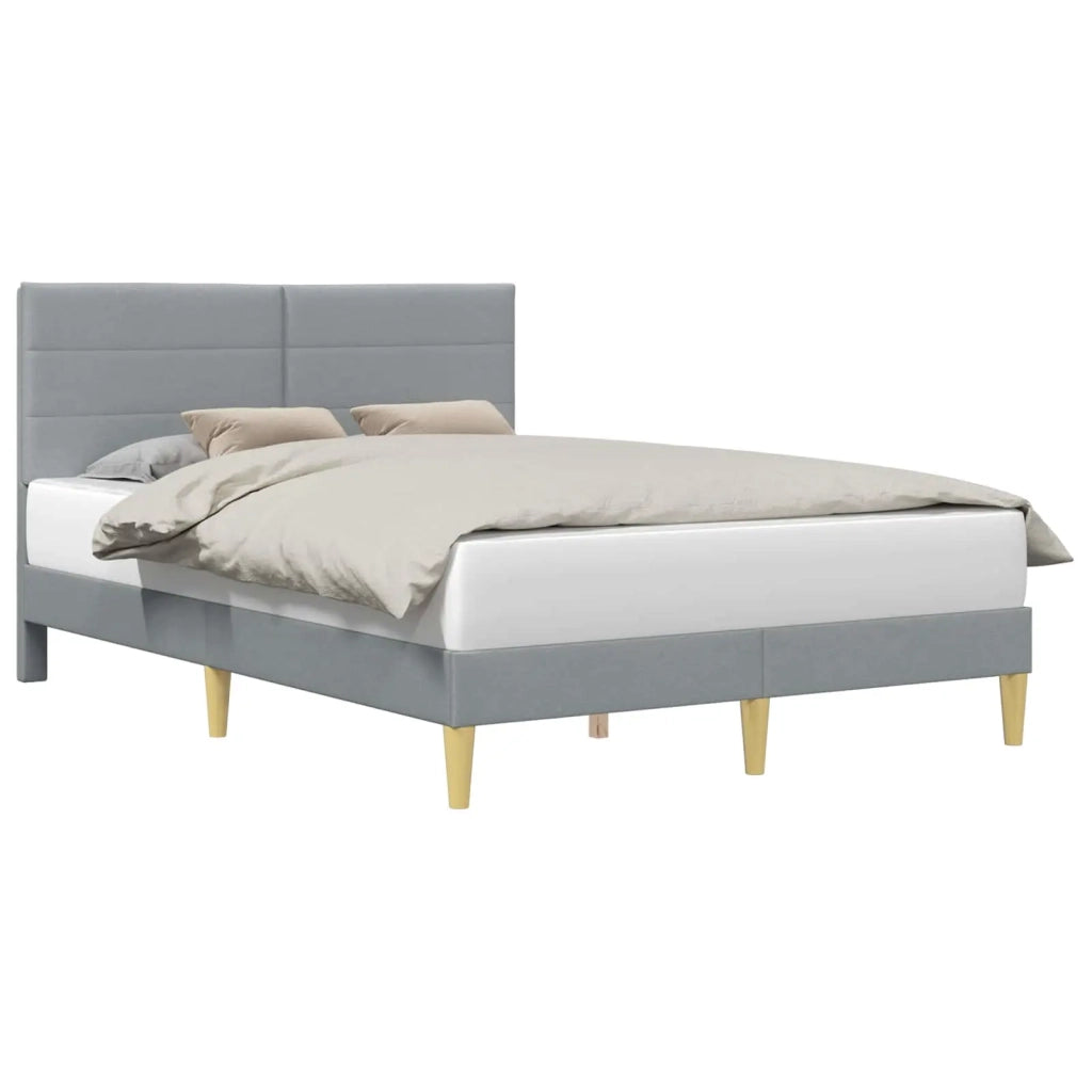 Struttura del letto Grigio Chiaro 120 x 200 cm Tessuto 42027576