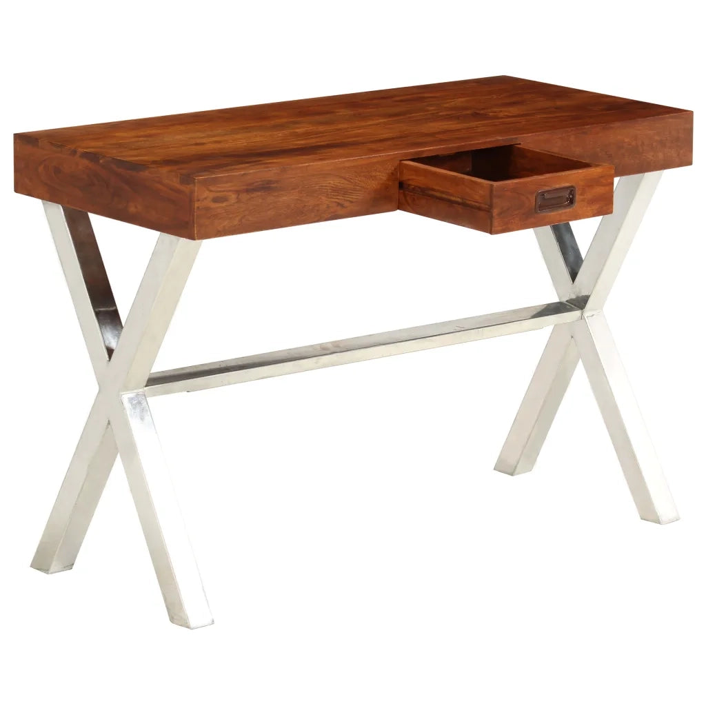 Libreria in Legno Acacia con Finitura Miele 60x30x160 cm cod mxl 66288