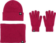 Set di Cappelli e Guanti da Donna con Touchscreen e Cappello da Uomo in Lana con 3 Pezzi 

Specifiche tecniche: 
- 3 pezzi 
- Materiale: Lana 
- Colori: Rosso, Rosa