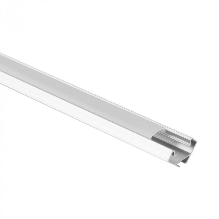 Profilo LED angolare R01 anodizzato con diffusore 1 m Ecolight