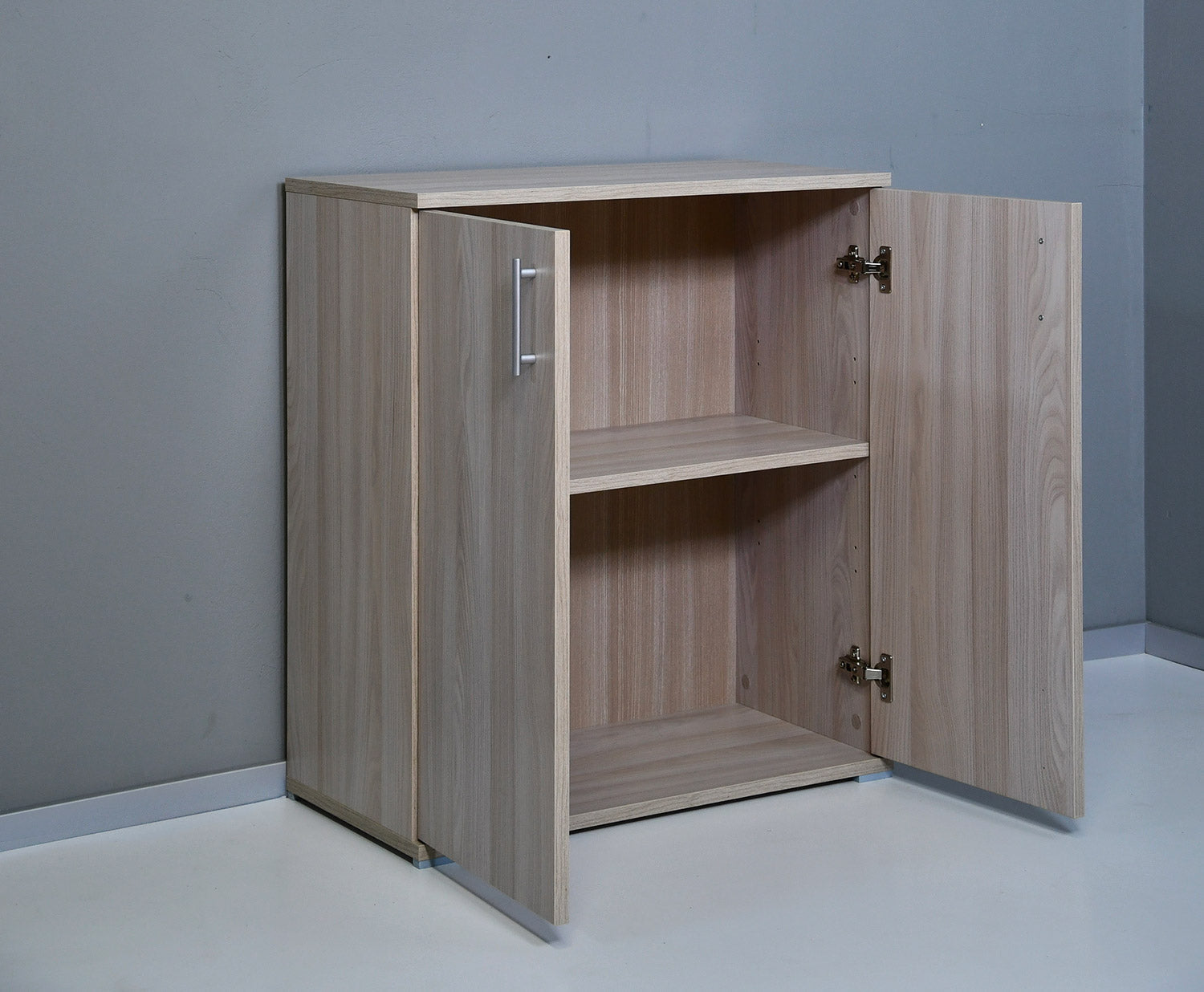 Armadietto Multiuso 2 Ante 72,3x36x81 cm in Truciolare Nobilitato Olmo