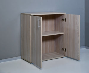 Armadietto Multiuso 2 Ante 72,3x36x81 cm in Truciolare Nobilitato Olmo