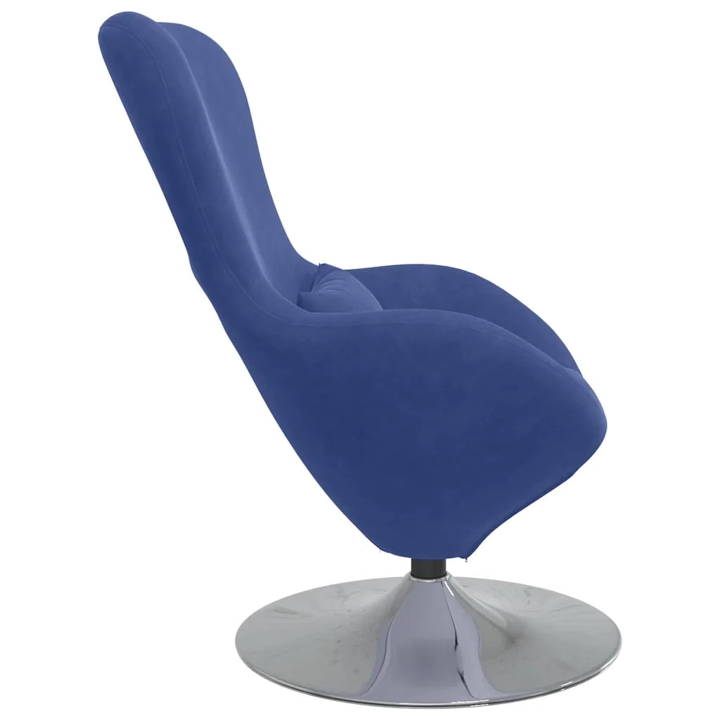 Poltrona uovo Blu Polizia Velluto 42002734
