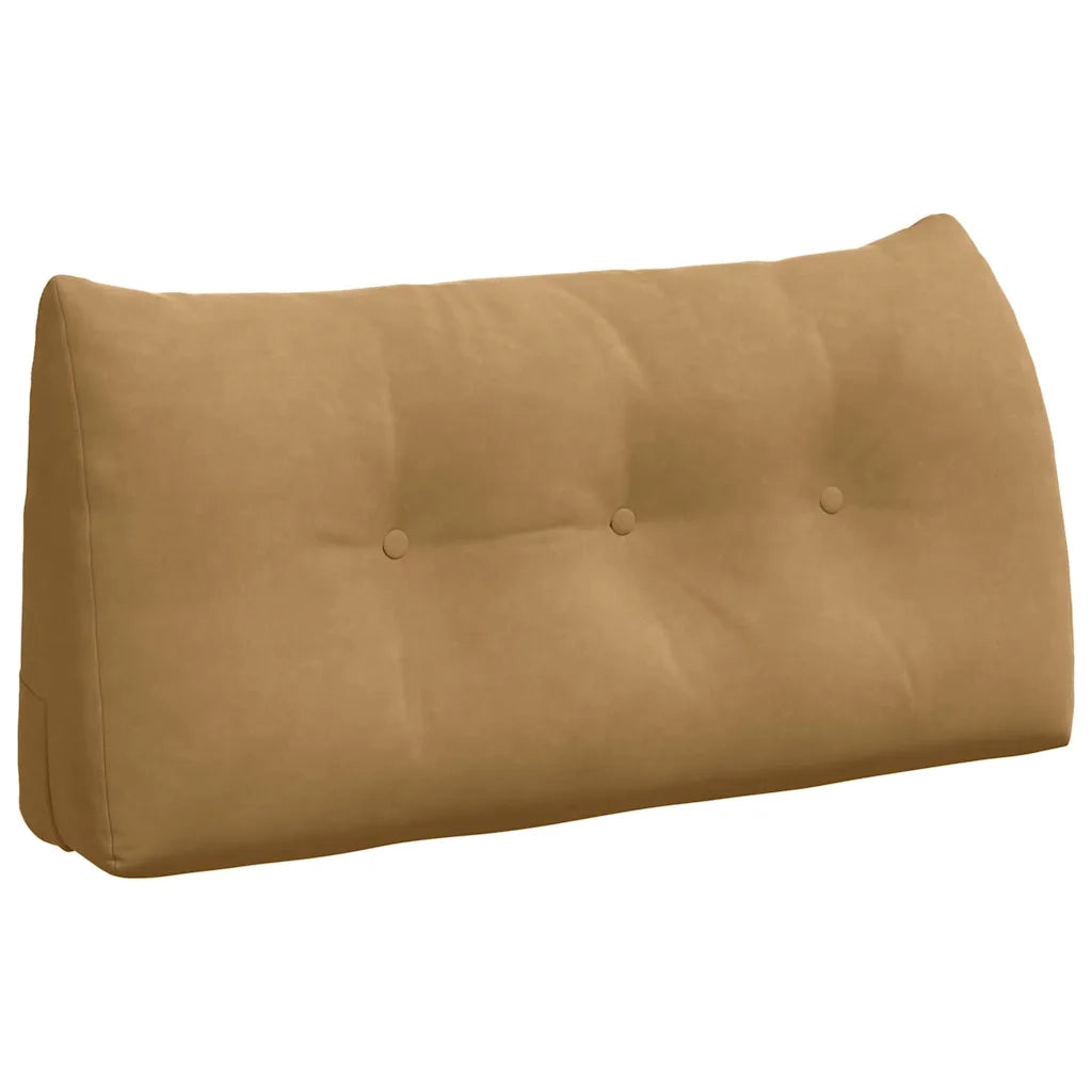 Cuscino per Schiena Marrone 100 x 24 x 50 cm Velluto 42014466