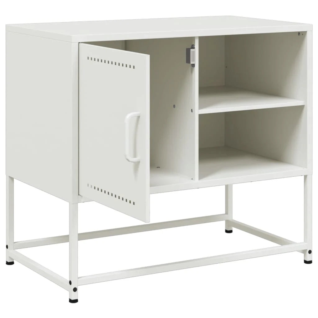 Mobile TV multimediale mensola TV credenza TV sala da pranzo soggiorno camera da letto verde oliva 100,5 x 39 x 60,5 cm acciaio verde 02_0028250