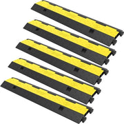 Pavimento per cavi - Ponte per cavi esterno - Ponte per cavi - Drenaggio di traffico - 5000kg di carico supportato - Antiscivolo - 101x24x5 cm - 5 pezzi