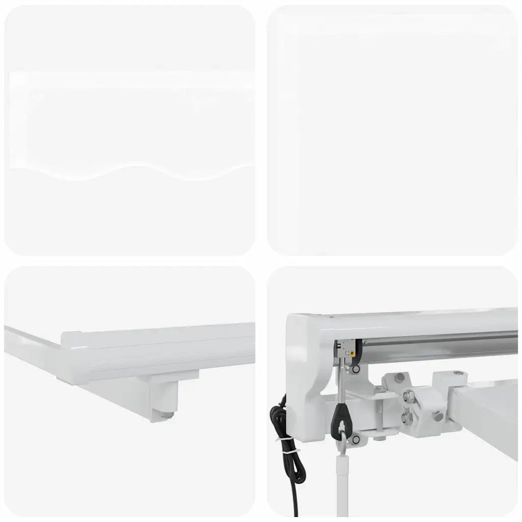 vidaXL Tenda Retrattile Bianco 300x200 cm Tessuto