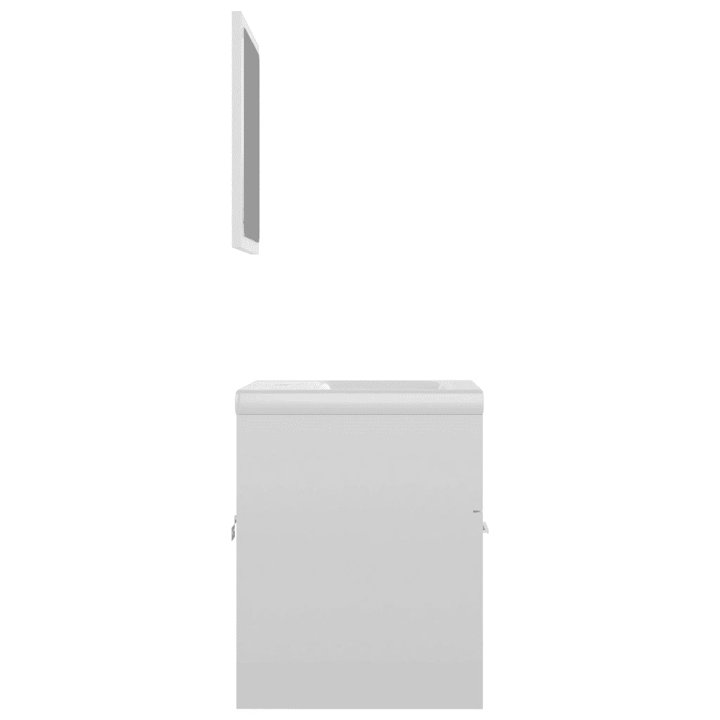 Set Mobili da Bagno Bianco Lucido in Truciolato cod mxl 60873
