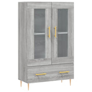 Credenza | Madia | Buffet da pranzo | Armadio da pranzo Grigio Sonoma 69,5x31x115 cm in Legno Multistrato