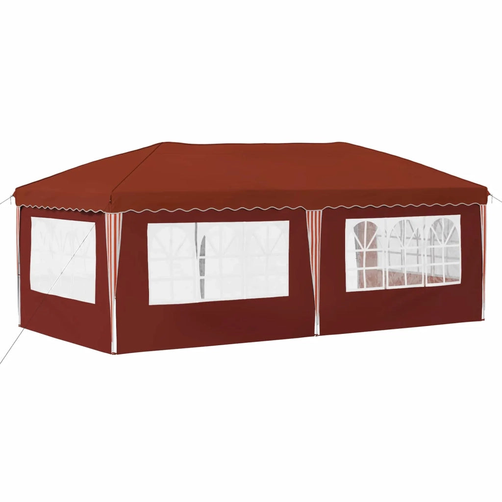 Tenda per feste a pop-up-Gazebo 575 x 289 x 245 cm Terracotta