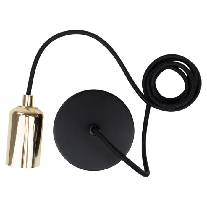 Lampada sospesa vintage 1xE27 oro 2 m Eco Light