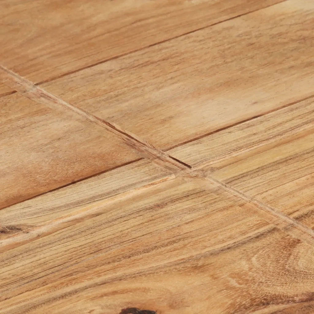 Tavolino da CaffÃ¨ 80x80x28 cm in Legno Massello di Acacia