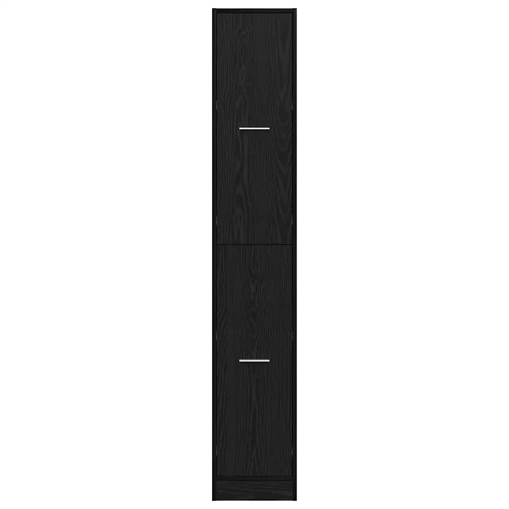 Armadio da Apoteca Rovere nero 30 x 41 x 174.5 cm 3365620