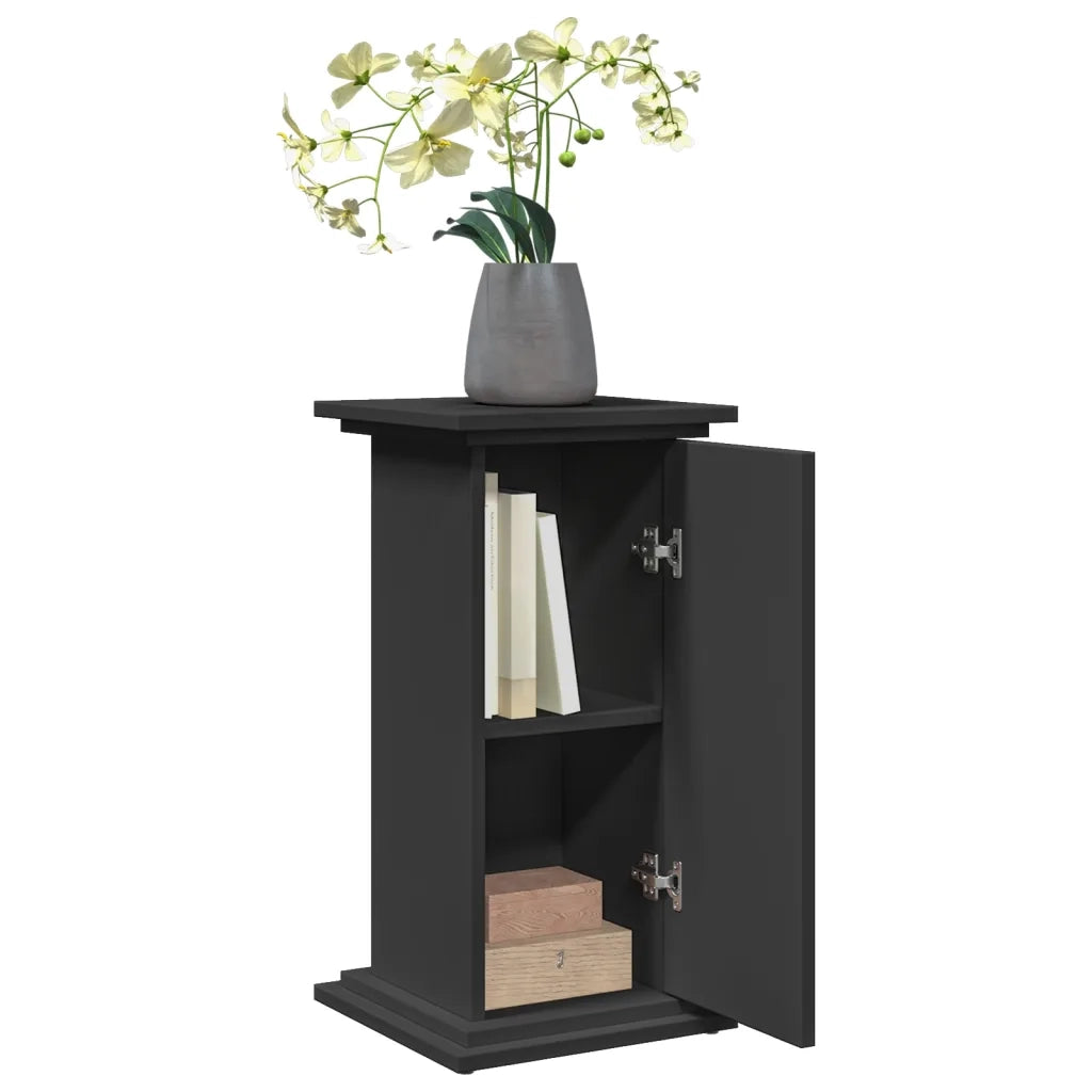 Supporto Espositivo Portaoggetti Nero 31x30x60 cm Truciolato 854617