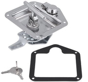 Manubrio T con chiusura a scatto in acciaio inossidabile - Chiave con 2 chiavi - Gomma sigillante - Adatto per cassetto degli attrezzi - Impermeabile e resistente alla polvere - Blocco di sicurezza