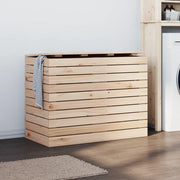 Cesto per Bucato 88,5x44x66 cm Legno Massello Pino 832319