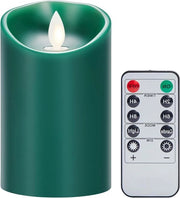Lanterne a batterie inesauribili verdi con telecomando e timer per festival - 75 cm