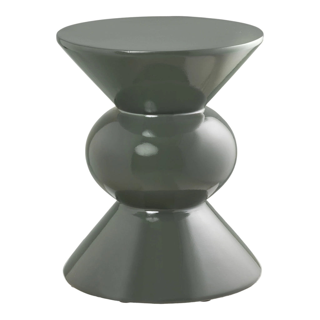 Tavolino Rosolina, Verde, Fibra di Vetro, 33,5x33,5x40,5 cm