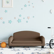Divano per Bambini-Sofa-Divanetto Marrone 70x45x30 cm in Tessuto 140290
