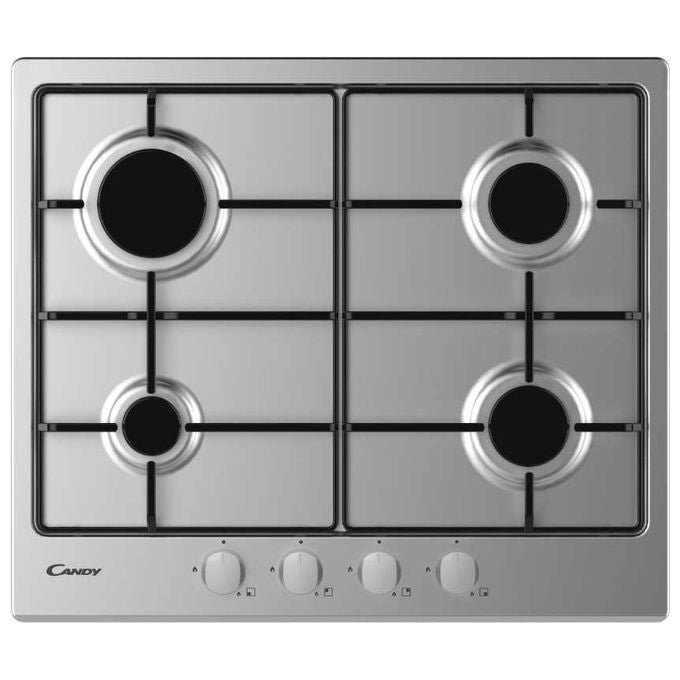 Candy Timeless CEL6PBRX Acciaio inox Da incasso 59 cm Gas 4 Fornello(i)