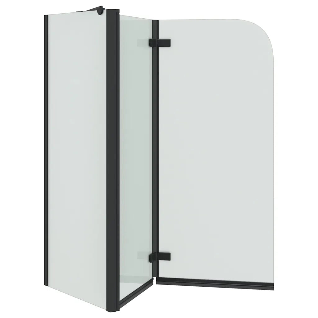 Involucro Doccia Nero 120 x 68 x 130 cm Vetro ESG e Alluminio