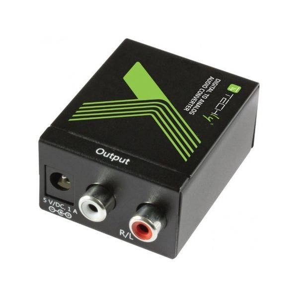 Techly convertitore audio da digitale spdif ad analogico (idata spdif-3) - IDATA SPDIF 3
