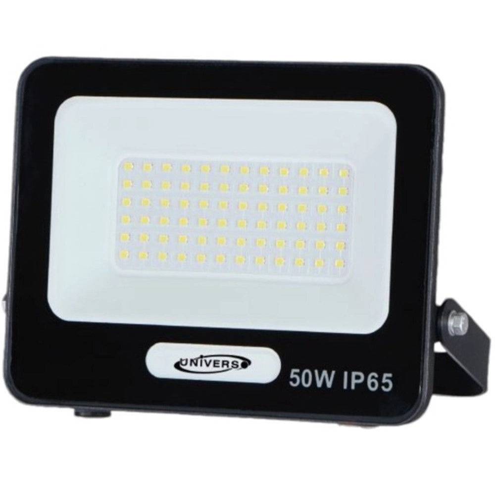 Trade Shop - Faro Proiettore Smd Led Floodlight 50 W Slim Ip65 Luce 3000k 4000k 6500k Ek05-50w - Nero-bianco Caldo      -