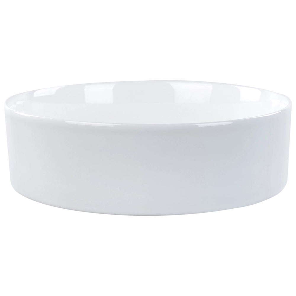 Lavabo da bagno in ceramica ⌀ 40 cm Bianco stile glamour