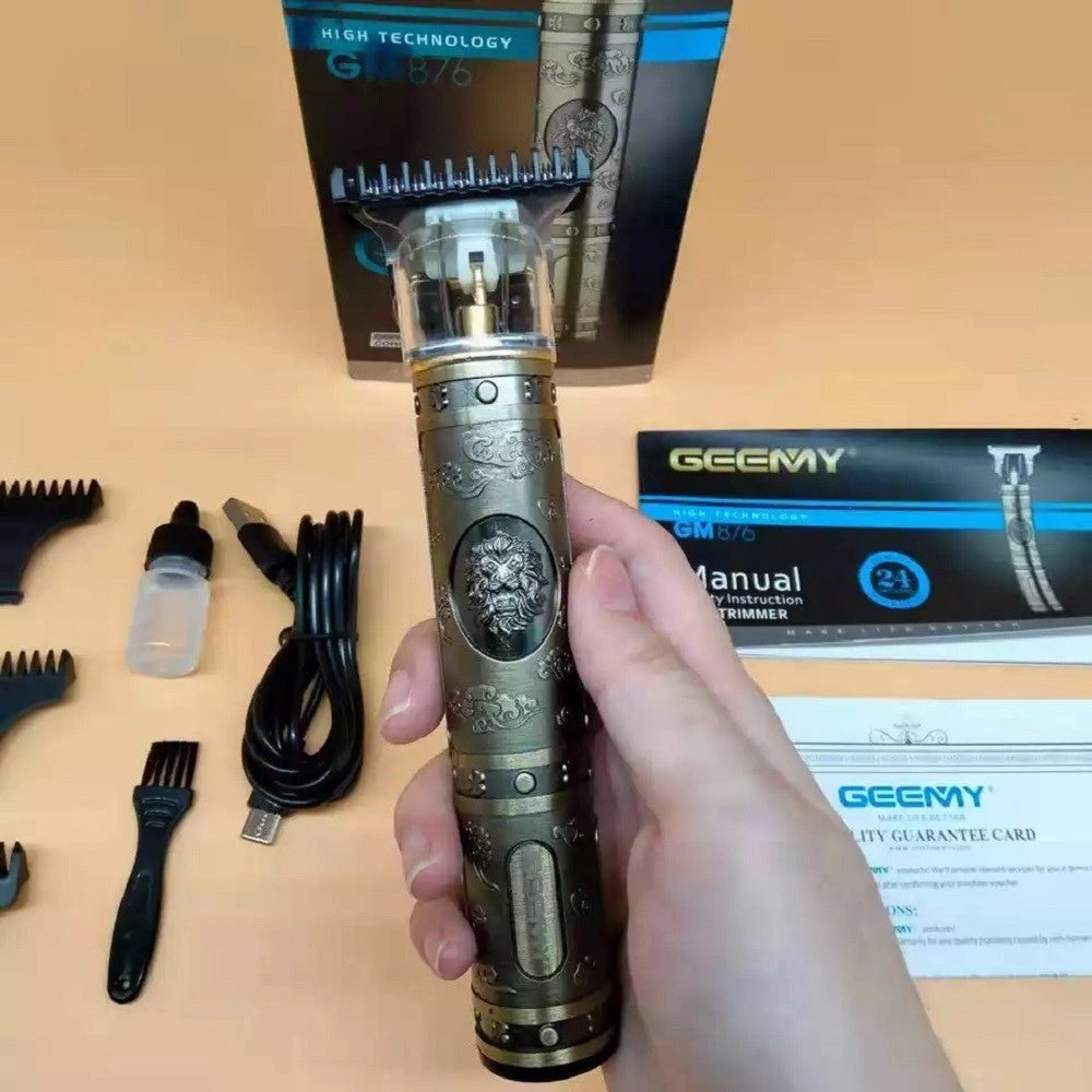 Trade Shop - Tagliacapelli Professionale Ricaricabile Senza Fili Trimmer Barba Baffi Gm-876 -