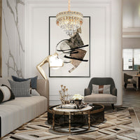 Lampada Cristal G047-cp 40cm Gold