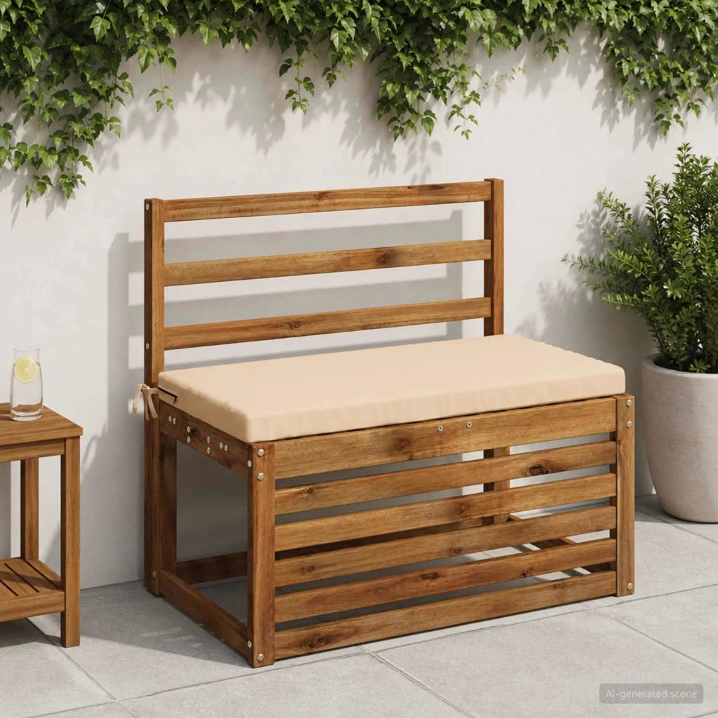 Cuscino per panchina SOEST 100% Poliestere Crema 80 x 40 x 5 cm 948696