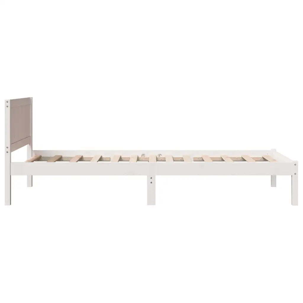 Struttura del letto Bianco 100 x 200 cm Legno massello di pino