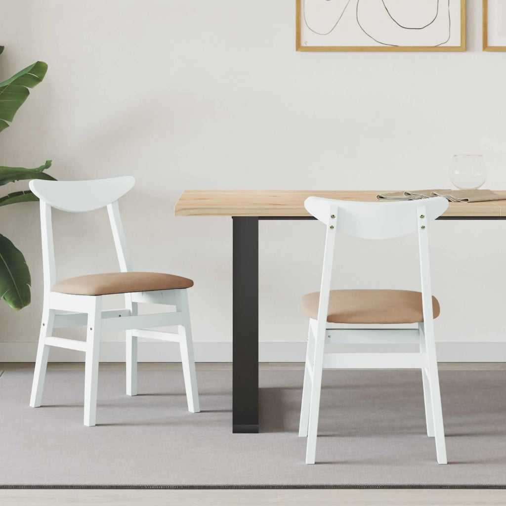 Sedie da pranzo 2 pcs Bianco 42 x 47.5 x 81 cm 42020436